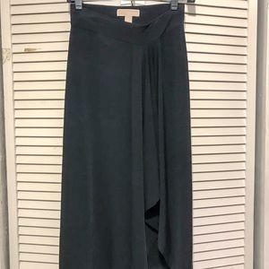 Black Michael Kors Asymmetrical Ruffle Hem Sz XS